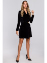 M562 Velvet Blazer Dress - juoda