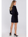 M562 Velvet Blazer Dress - tamsiai mėlyna