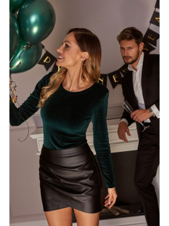 M567 Velvetinis bodis - žalias