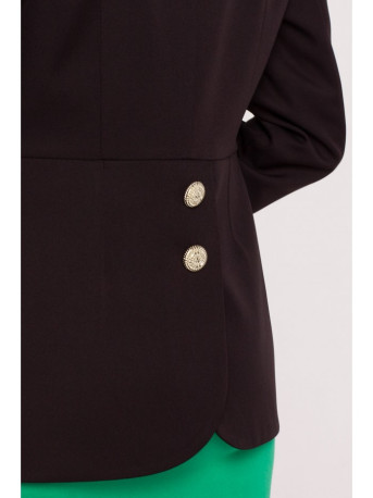 M665 Švarkas su fraku - juodas