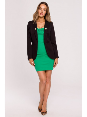 M665 Švarkas su fraku - juodas