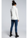 B071 Džemperis su užtrauktuku - ecru spalvos