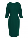 S324 Šikšnosparnio rankovių suknelė - žalia