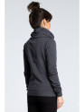 B071 Džemperis su užtrauktuku - grafito spalvos