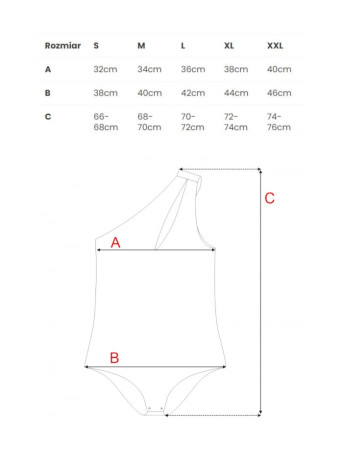 M726 Kūno kostiumėlis su iškirpte - juodas