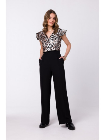 S331 Juodos spalvos palaidinė be rankovių