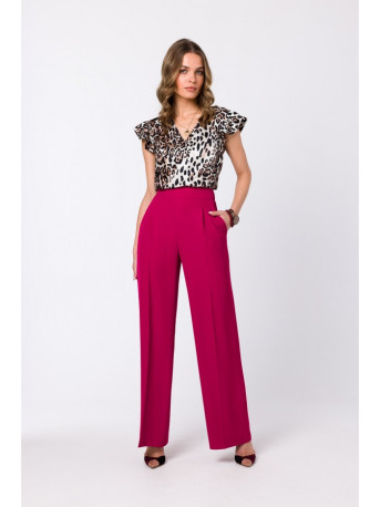 S331 Palaidinė be rankovių - slyvinė