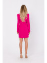 M755 Suknelė su modeliavimo siūlėmis - fuksija