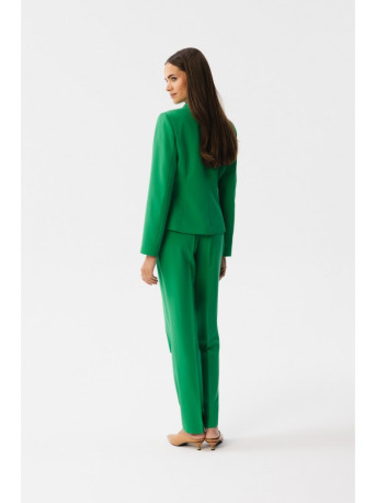 S353 Individualus švarkas su viena saga - žalias