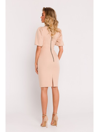 M779 Suknelė su biustu - smėlio spalvos