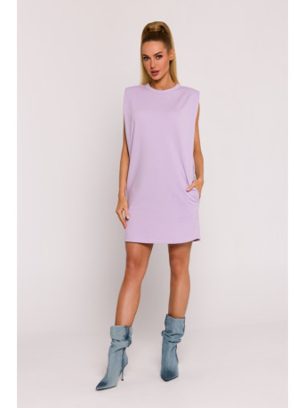 M789 Mini suknelė su petnešėlėmis - violetinė