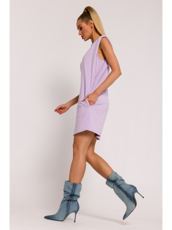 M789 Mini suknelė su petnešėlėmis - violetinė