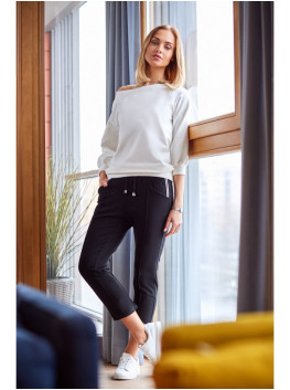 M411 7/8 sportiniai marškinėliai - juodi