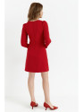 K148 Trapecijos formos suknelė - raudona