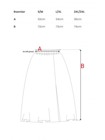 B130 Platėjantis midi sijonas - juodas