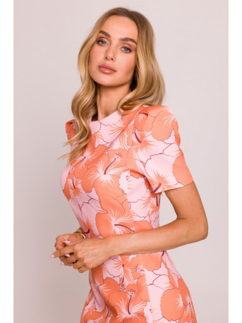 M856 Įvairiaspalvė mini suknelė - 1 modelis