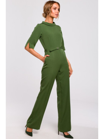 M463 Kombinezonas su atsegama apykakle - žalias