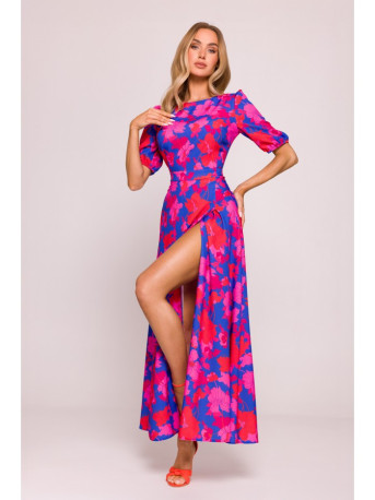 M858 Maxi suknelė atvira nugara - 2 modelis