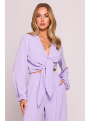 M861 Viršutinė dalis su kaklaraiščiais - violetinė