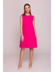 S408 Sleeveless shift dress - pink