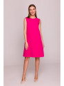 S408 Sleeveless shift dress - pink