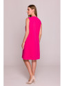 S408 Sleeveless shift dress - pink
