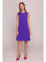 S408 Sleeveless shift dress - purple