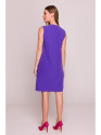 S408 Sleeveless shift dress - purple