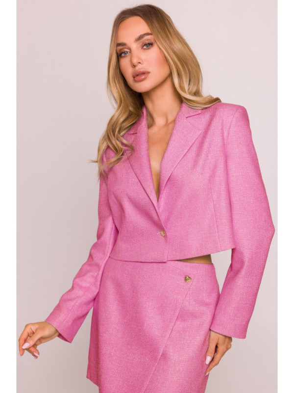 M853 Cropped blazer - fuchsia