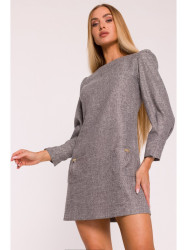 M870 Tweed mini dress - graphite
