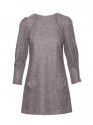 M870 Tweed mini dress - graphite