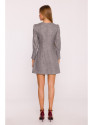M870 Tweed mini dress - graphite