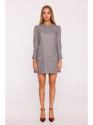 M870 Tweed mini dress - graphite