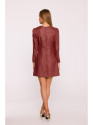 M870 Tweed mini dress - maroon
