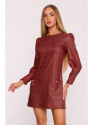 M870 Tweed mini dress - maroon