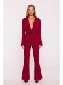 M873 Blazer with cinched waist - maroon