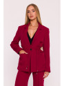 M873 Blazer with cinched waist - maroon