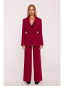 M873 Blazer with cinched waist - maroon