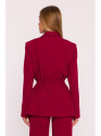 M873 Blazer with cinched waist - maroon