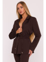 M873 Blazer with cinched waist - brown