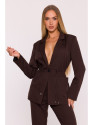 M873 Blazer with cinched waist - brown