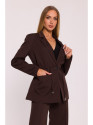 M873 Blazer with cinched waist - brown