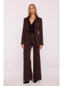 M873 Blazer with cinched waist - brown