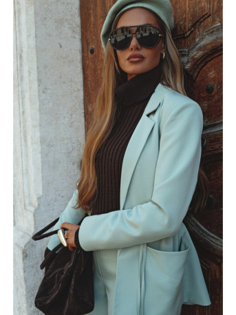 M873 Blazer with cinched waist - mint