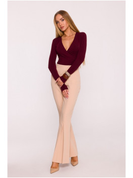 M874 Flared leg trousers - beige