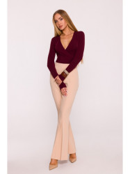M874 Flared leg trousers - beige