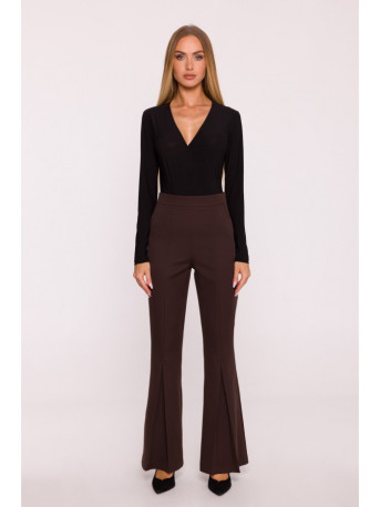 M874 Flared leg trousers - brown