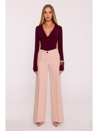 M875 Wide leg trousers - beige