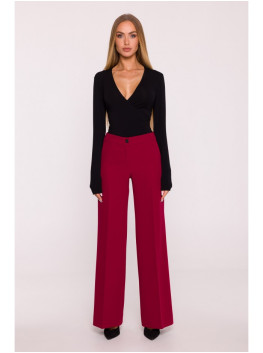 M875 Wide leg trousers - maroon