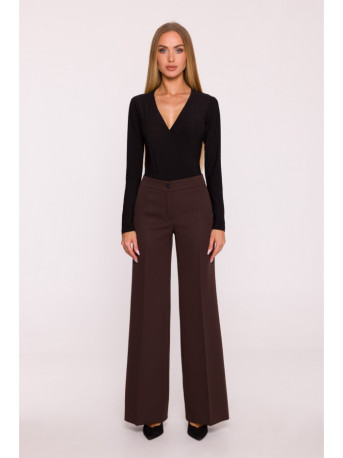 M875 Wide leg trousers - brown